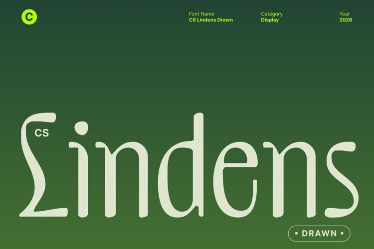 Preview of CS Lindens Drawn Font