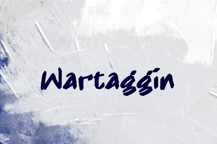 Preview of w Wartaggin Font
