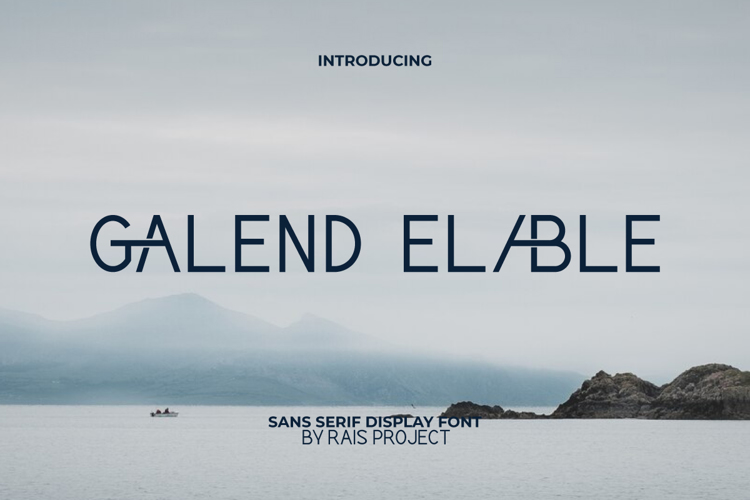 Preview of Galend Elable Font