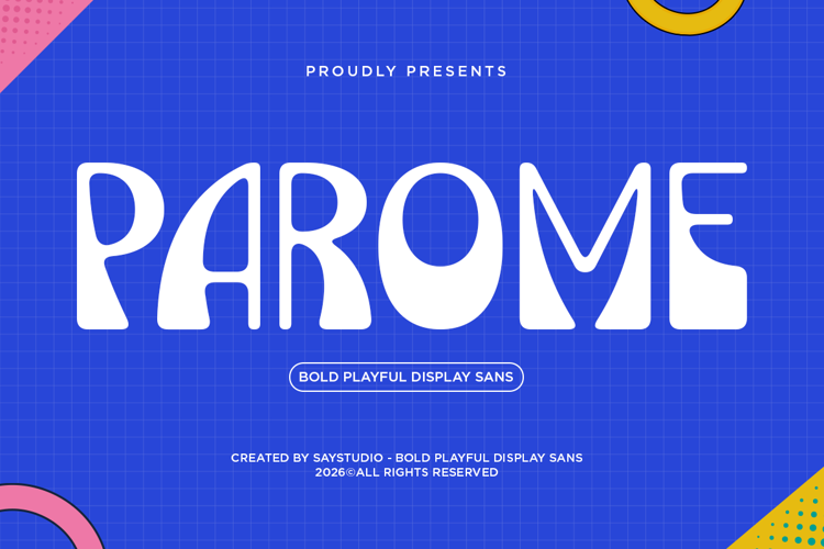 Preview of Parome Font