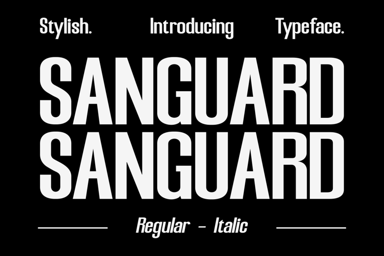 SANGUARD Font