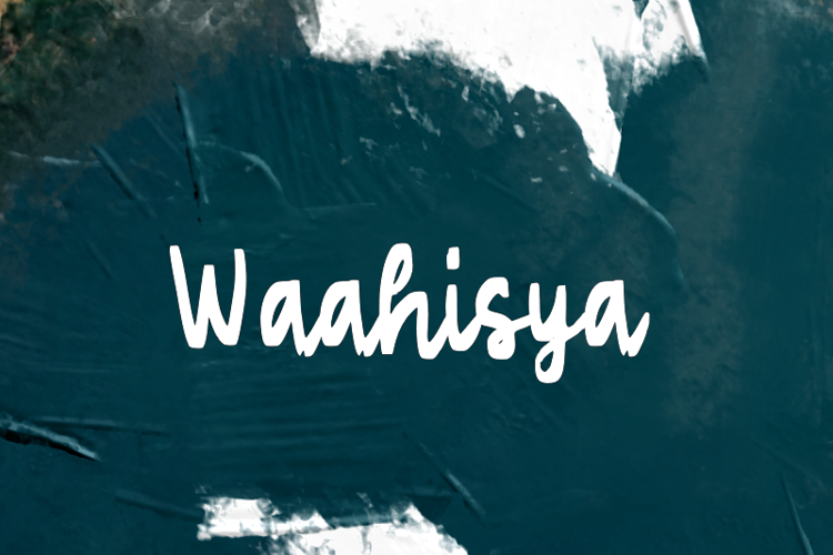 Preview of w Waahisya Font