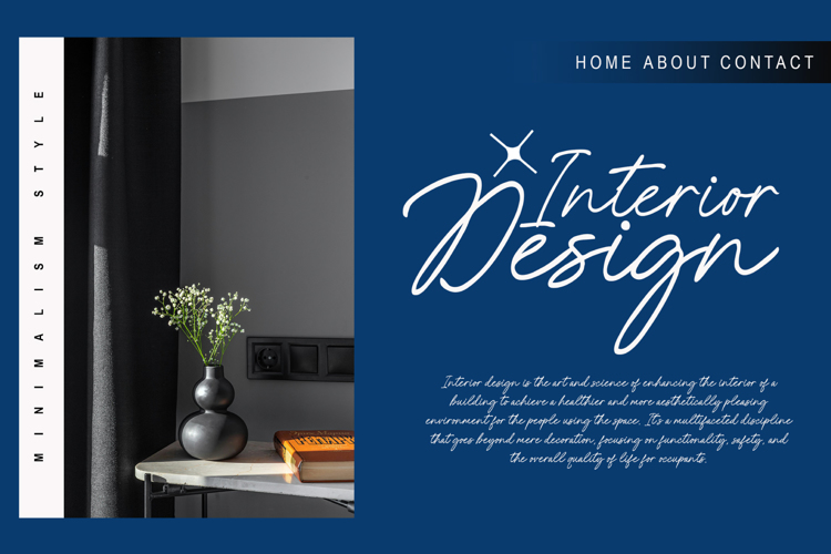 Preview of Amely Shine Font