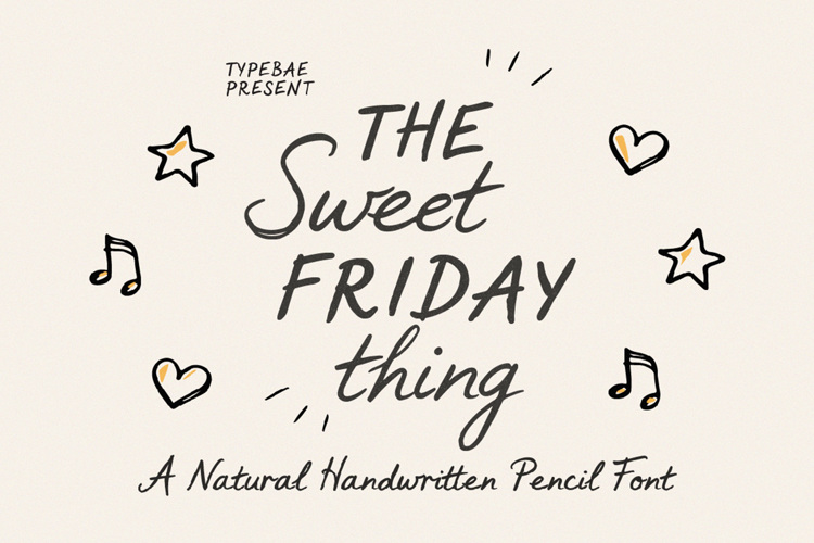 Preview of Sweet Friday Thing Script Font