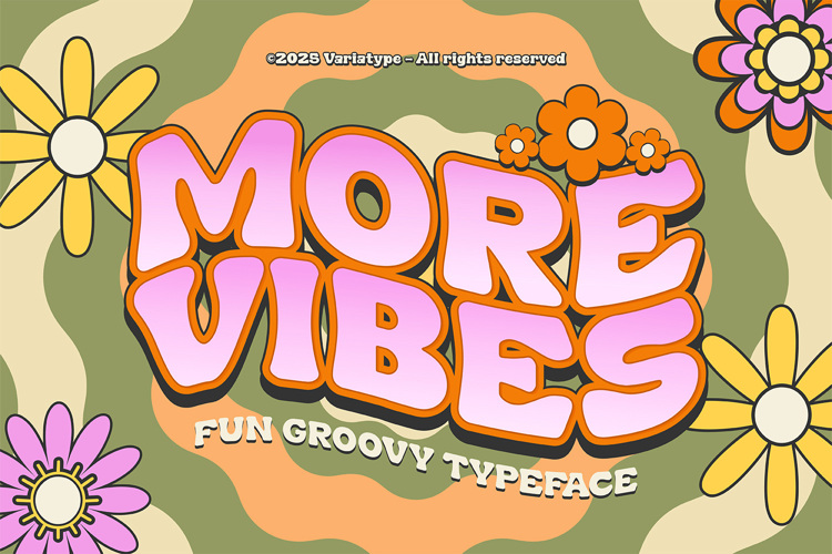 Preview of More Vibes Font