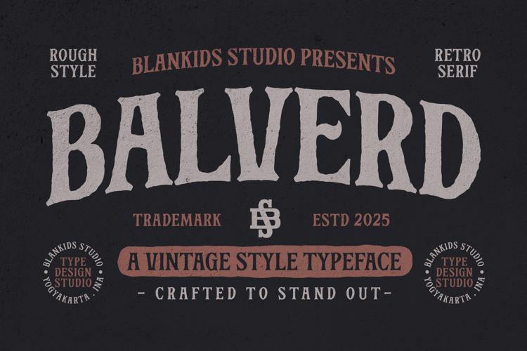Preview of Balverd Font
