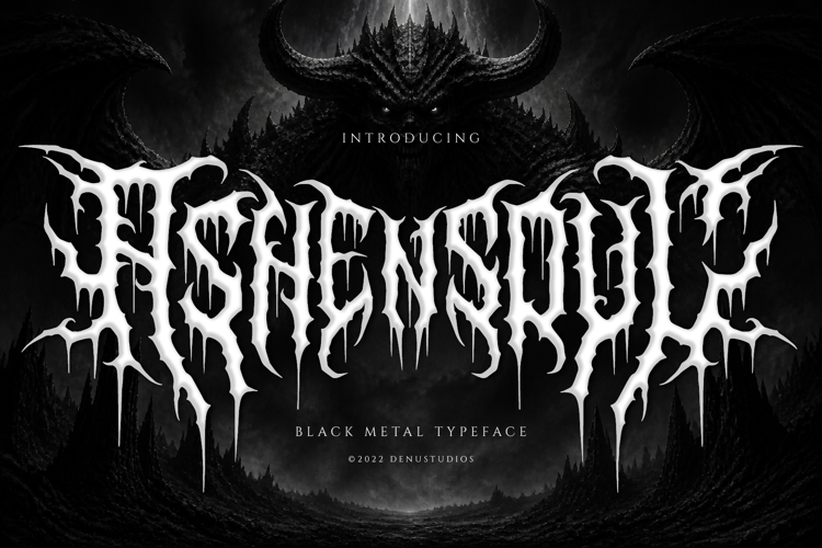 Preview of Ashensoul Font