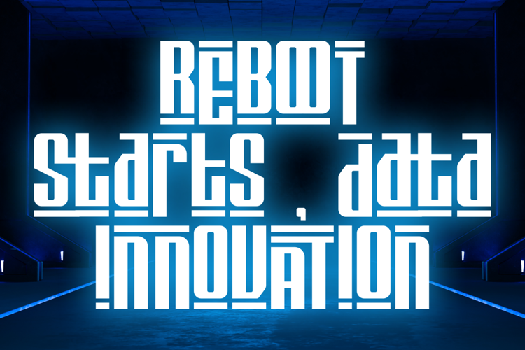 Preview of Digitron Futures Font