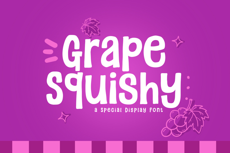 Preview of Grape Squishy Font