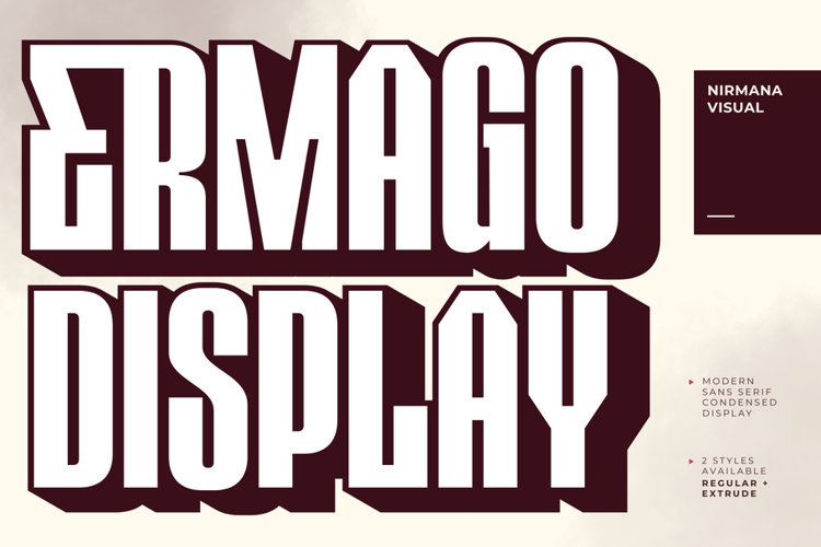 Preview of Ermago Display Font