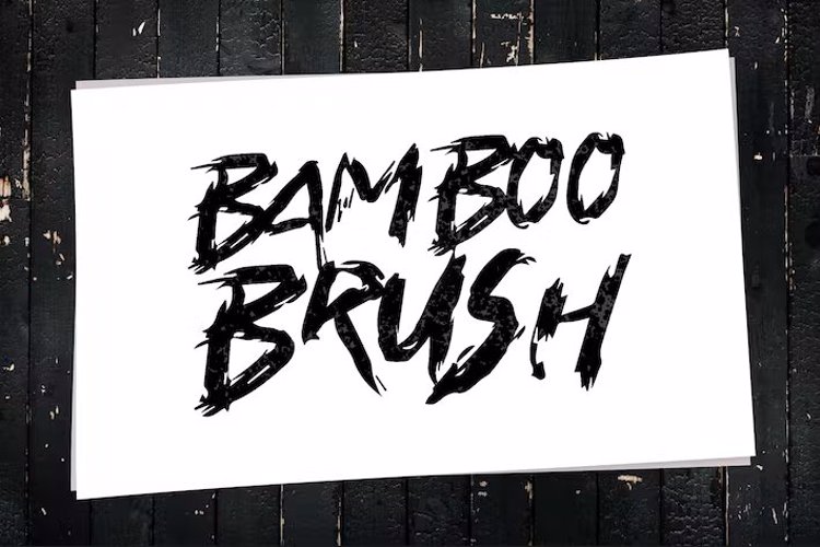 BAMBOO BRUSH Font