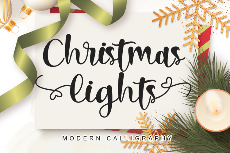Christmas Lights _ Font