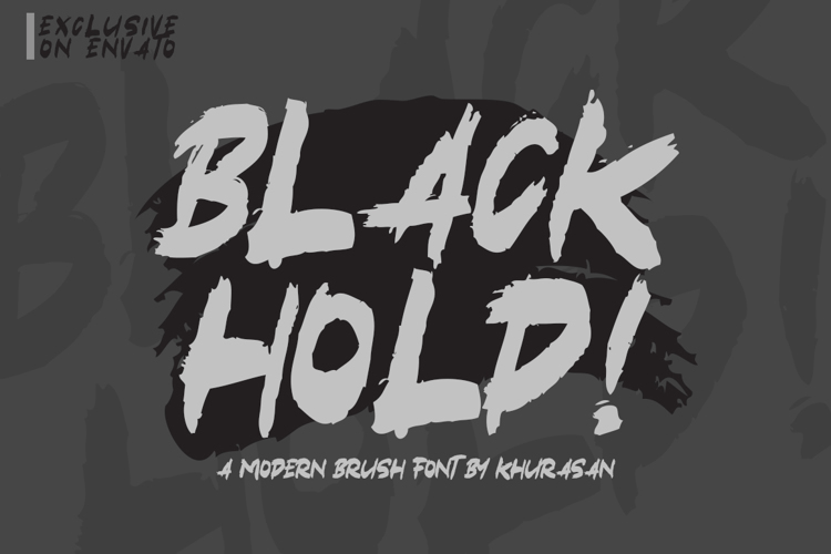 Black Hold Font