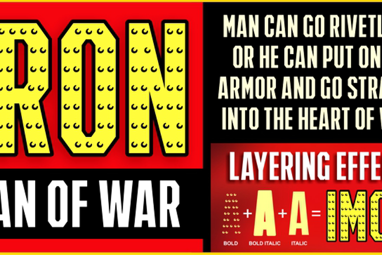 IRON MAN OF WAR Font