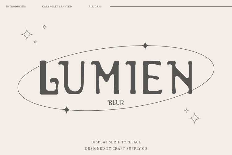 Lumien Blur Font