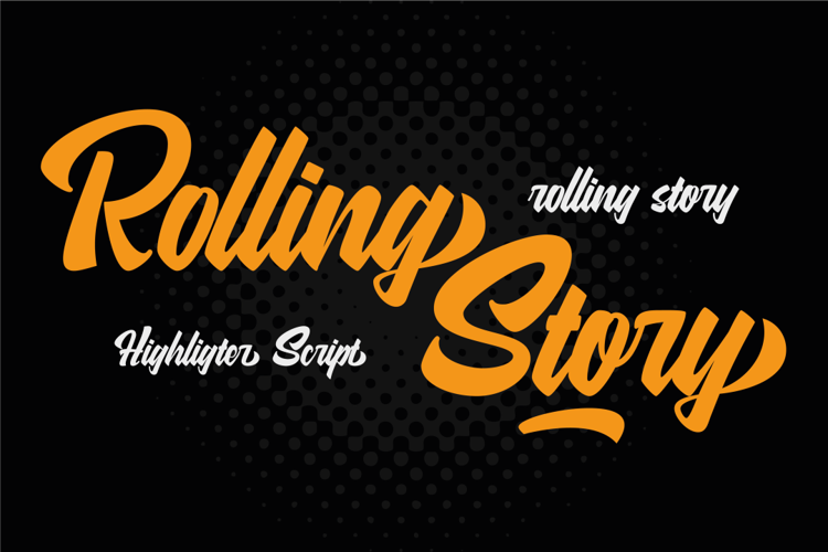 Rolling Story Font