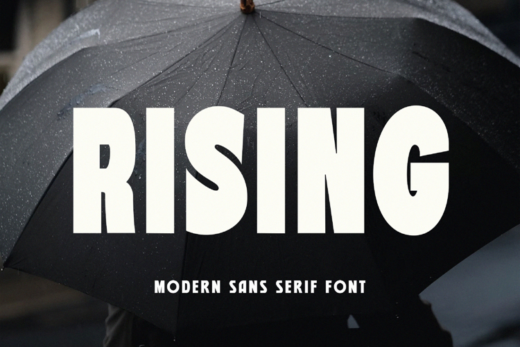 Preview of Rising Font