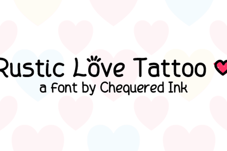 Rustic Love Tattoo Font