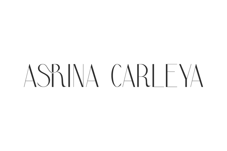 Preview of Asrina Carleya Font