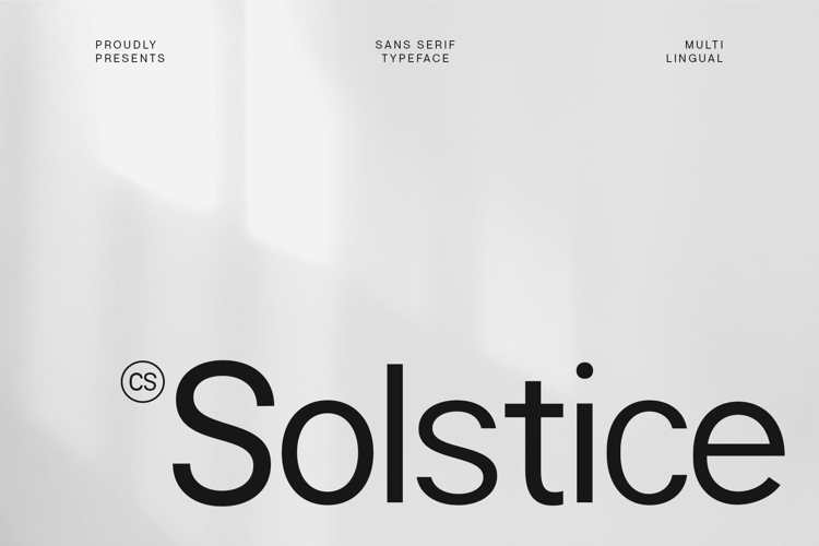 Preview of CS Solstice Font