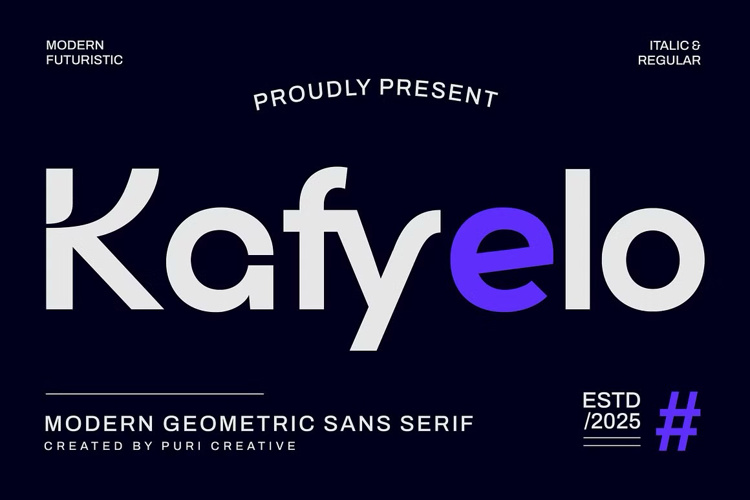 Preview of Kafyelo Font