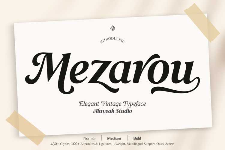 Mezarou Font