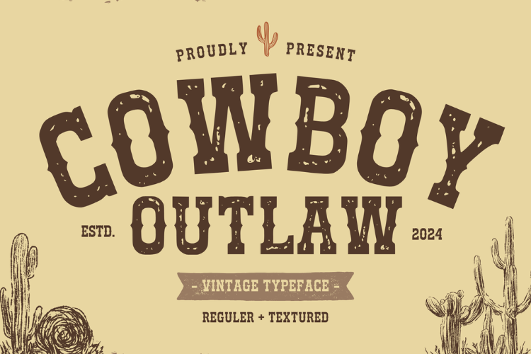 Cowboy Outlaw Font