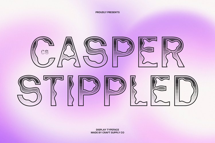 Preview of CS Casper Stippled Font
