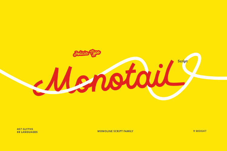 Monotail Script Font