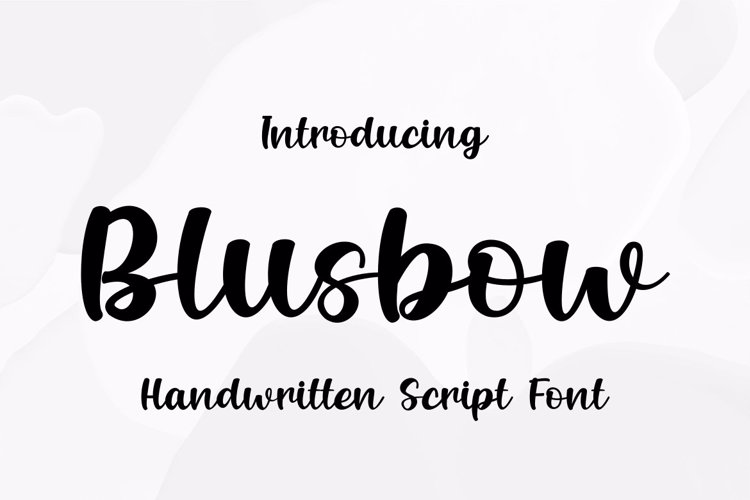 Blusbow Font