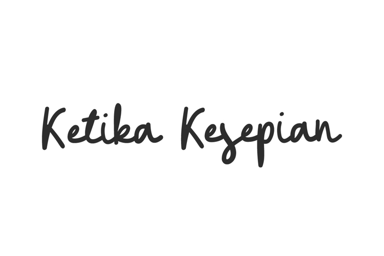 Preview of Ketika Kesepian Font