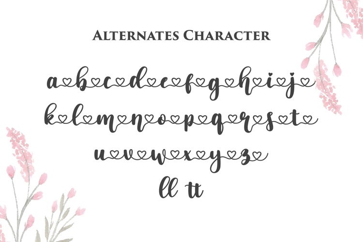 Preview of live love Font