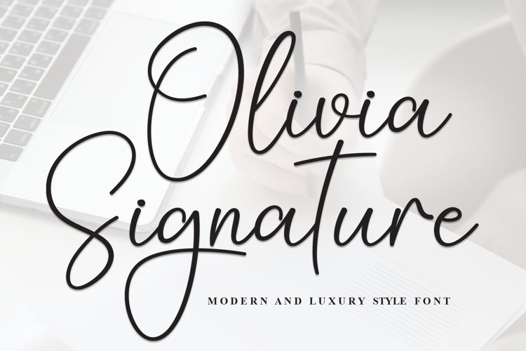 Preview of Olivia Signature Font