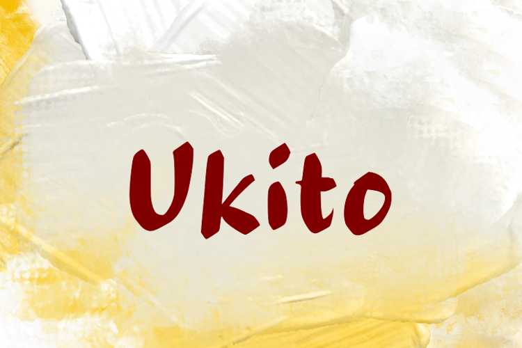 Preview of u Ukito Font
