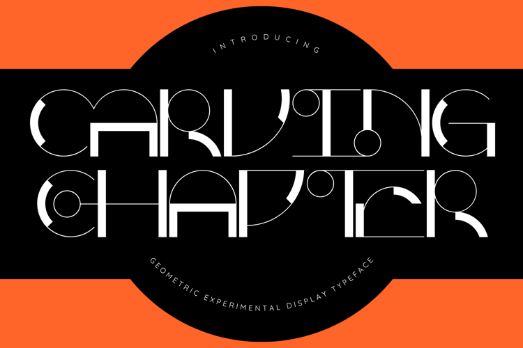 Preview of CARVING CHAPTER Font