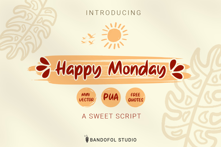 Happy Monday Font
