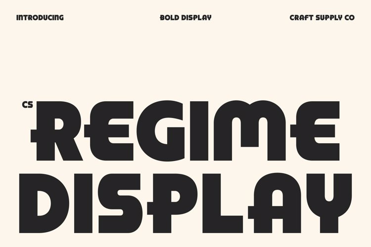 Preview of CS Regime Font