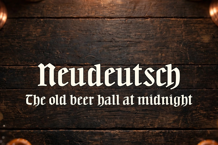 Preview of Neudeutsch Font