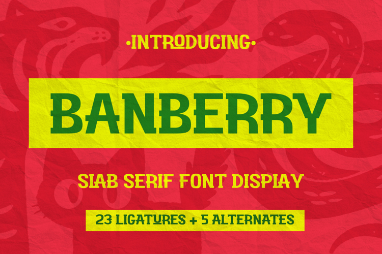Preview of Banberry Font
