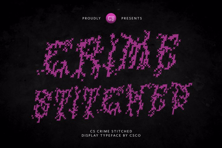 Preview of CS Crime Stitched Font