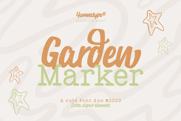 Garden marker Font