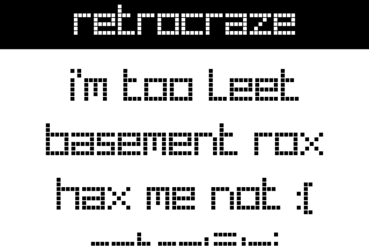 RetroCraze Font