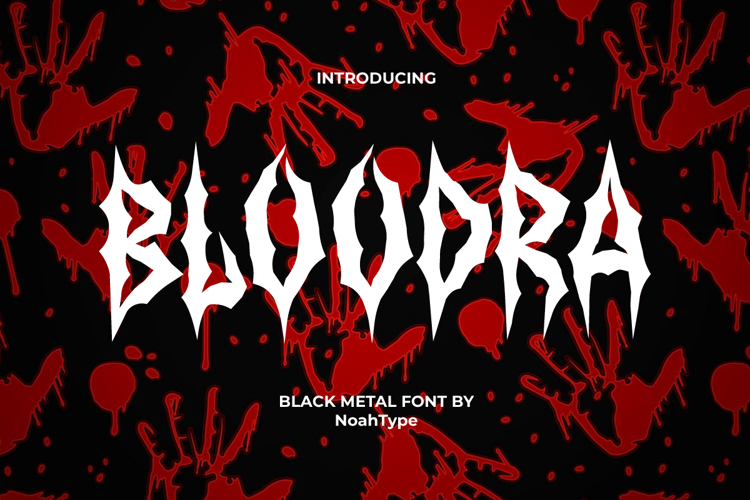 Preview of Bloodra Font