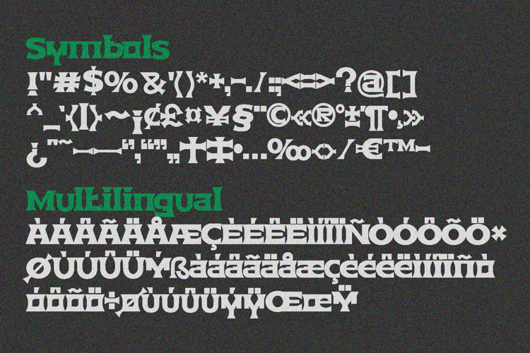 Preview of Brekid Font