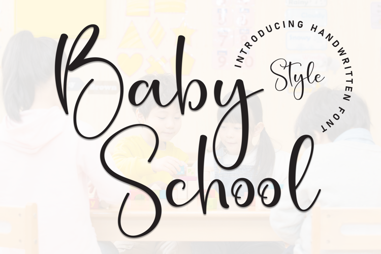 Preview of Baby School Font
