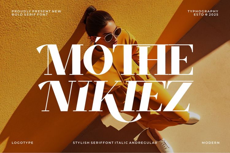 Preview of Mothe Nikiez Font