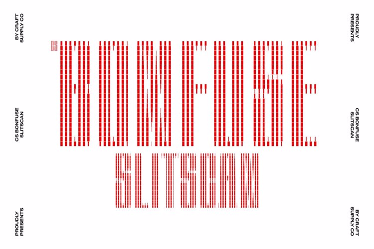 Preview of CS Bonfuse Slitscan Font