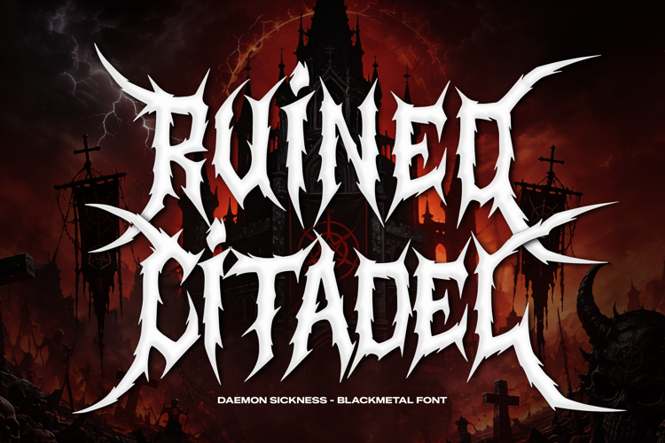 Preview of Daemon Sickness Font