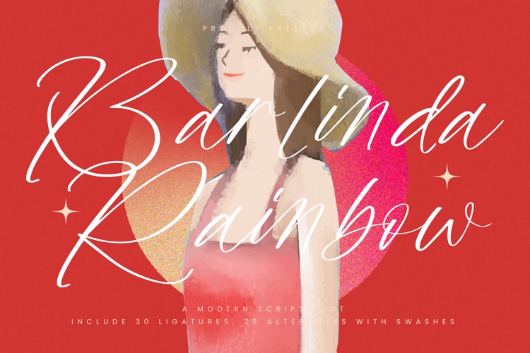 Barlinda Rainbow Font