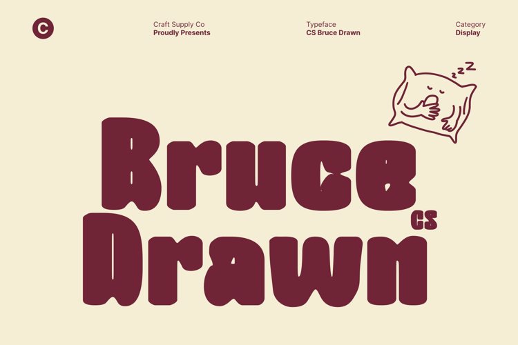 Preview of CS Bruce Drawn Font